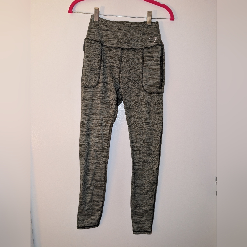 🌻🍁🍂 Gymshark Heathered Olive Green Leggings